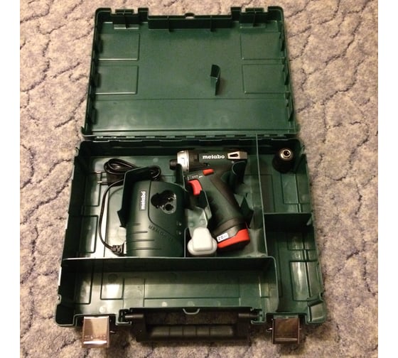 Аккумуляторный шуруповерт Metabo 12 V, кейс PowerMaxx BS 600080500 143
