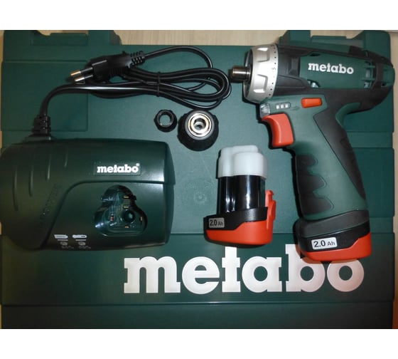 Аккумуляторный шуруповерт Metabo 12 V, кейс PowerMaxx BS 600080500 139