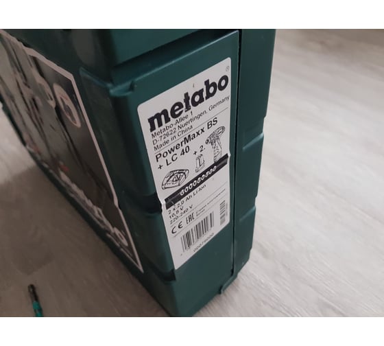 Аккумуляторный шуруповерт Metabo 12 V, кейс PowerMaxx BS 600080500 126