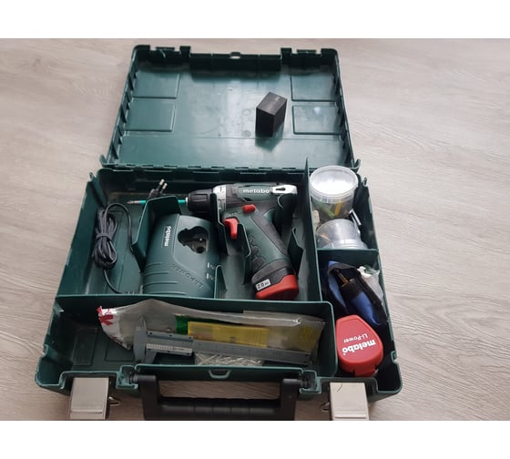Аккумуляторный шуруповерт Metabo 12 V, кейс PowerMaxx BS 600080500 128