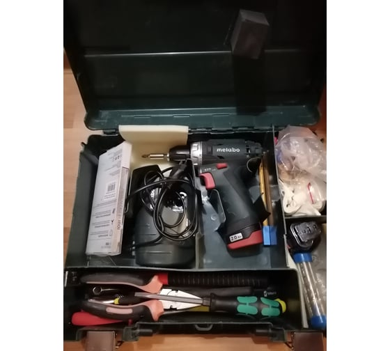 Аккумуляторный шуруповерт Metabo 12 V, кейс PowerMaxx BS 600080500 122