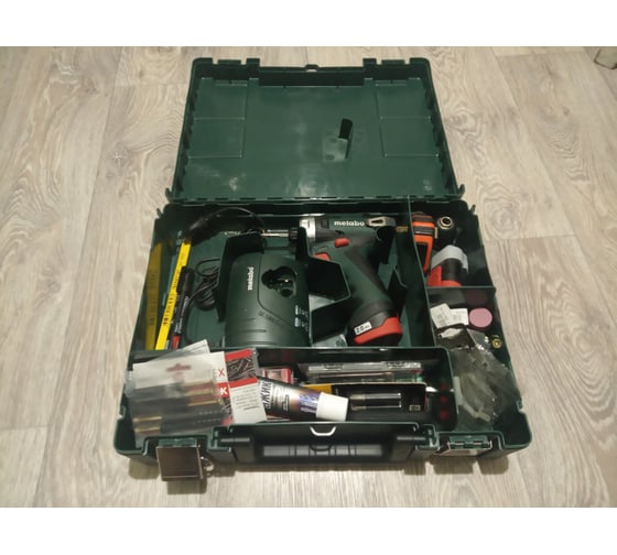 Аккумуляторный шуруповерт Metabo 12 V, кейс PowerMaxx BS 600080500 108