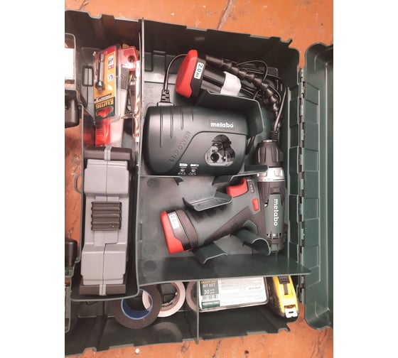 Аккумуляторный шуруповерт Metabo 12 V, кейс PowerMaxx BS 600080500 106