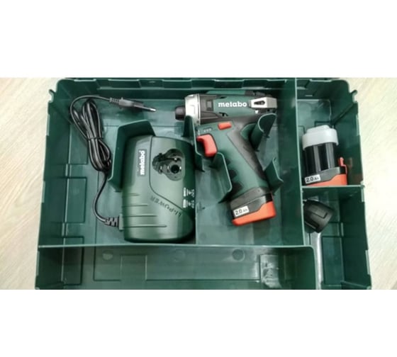 Аккумуляторный шуруповерт Metabo 12 V, кейс PowerMaxx BS 600080500 93
