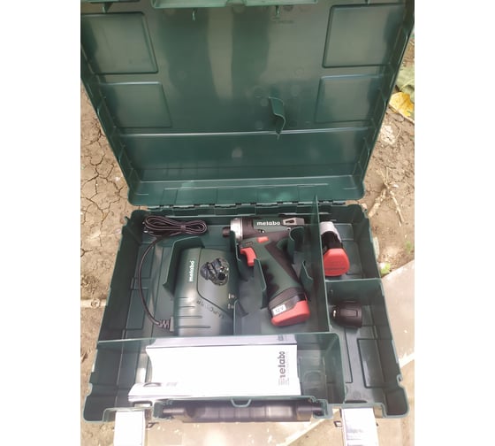 Аккумуляторный шуруповерт Metabo 12 V, кейс PowerMaxx BS 600080500 82