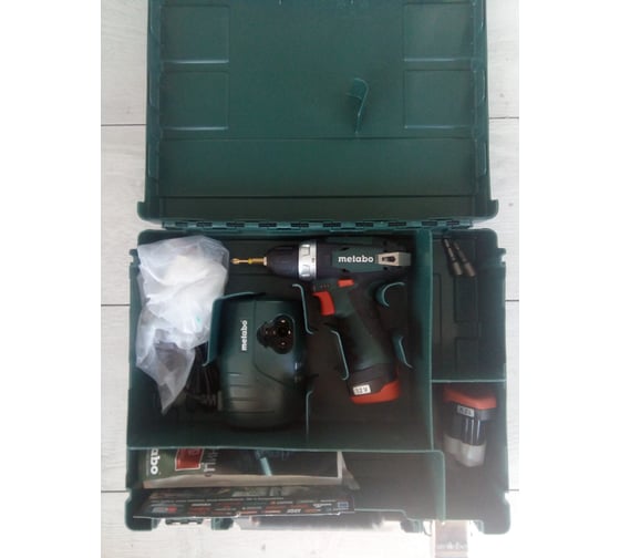 Аккумуляторный шуруповерт Metabo 12 V, кейс PowerMaxx BS 600080500 61