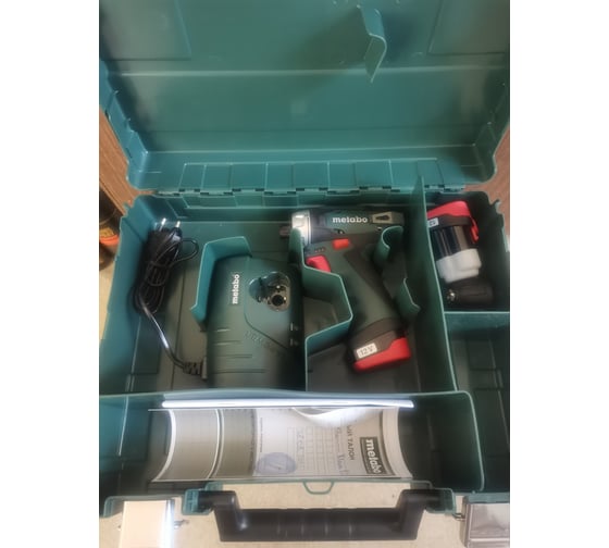 Аккумуляторный шуруповерт Metabo 12 V, кейс PowerMaxx BS 600080500 55