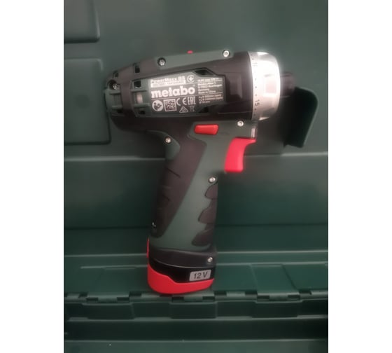 Аккумуляторный шуруповерт Metabo 12 V, кейс PowerMaxx BS 600080500 56