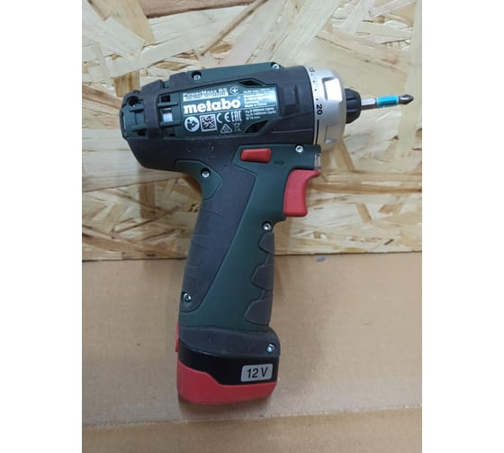 Аккумуляторный шуруповерт Metabo 12 V, кейс PowerMaxx BS 600080500 52