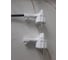 Угловая плоская вилка за шкаф с/з, 16А, белая FLAT PLUG Electraline 55043 4