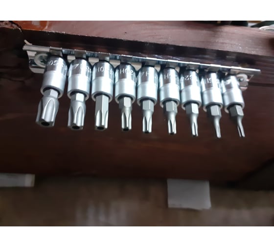 たくと 5台セット Набор насадок JTC TORX 5-гранных 1/4 TS10H-TS50H 9шт -3303 668258