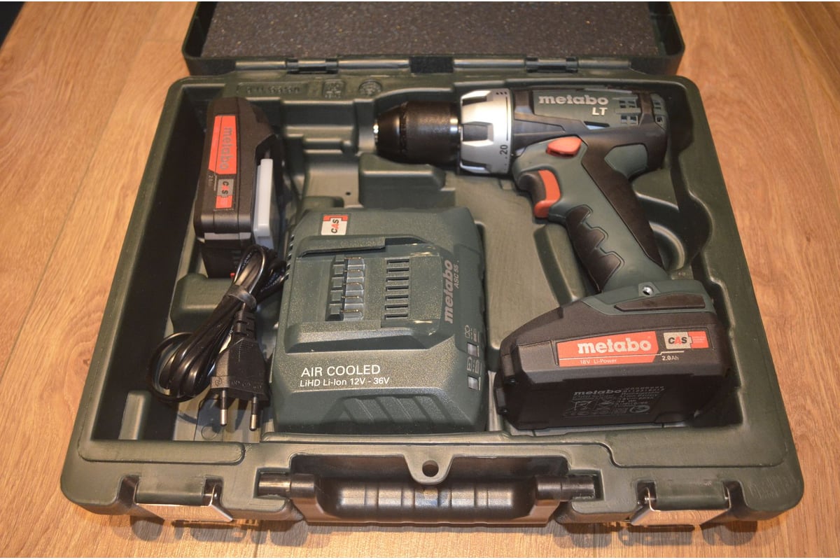 Аккумуляторный винтоверт Metabo BS 18 LT Set с набором оснастки ...