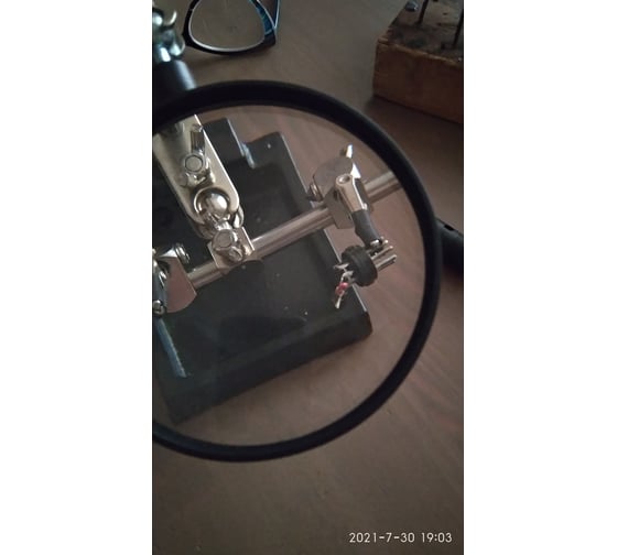 Держатель третья рука с лупой х3 ZD-10H REXANT 12-0254 - выгодная цена ...