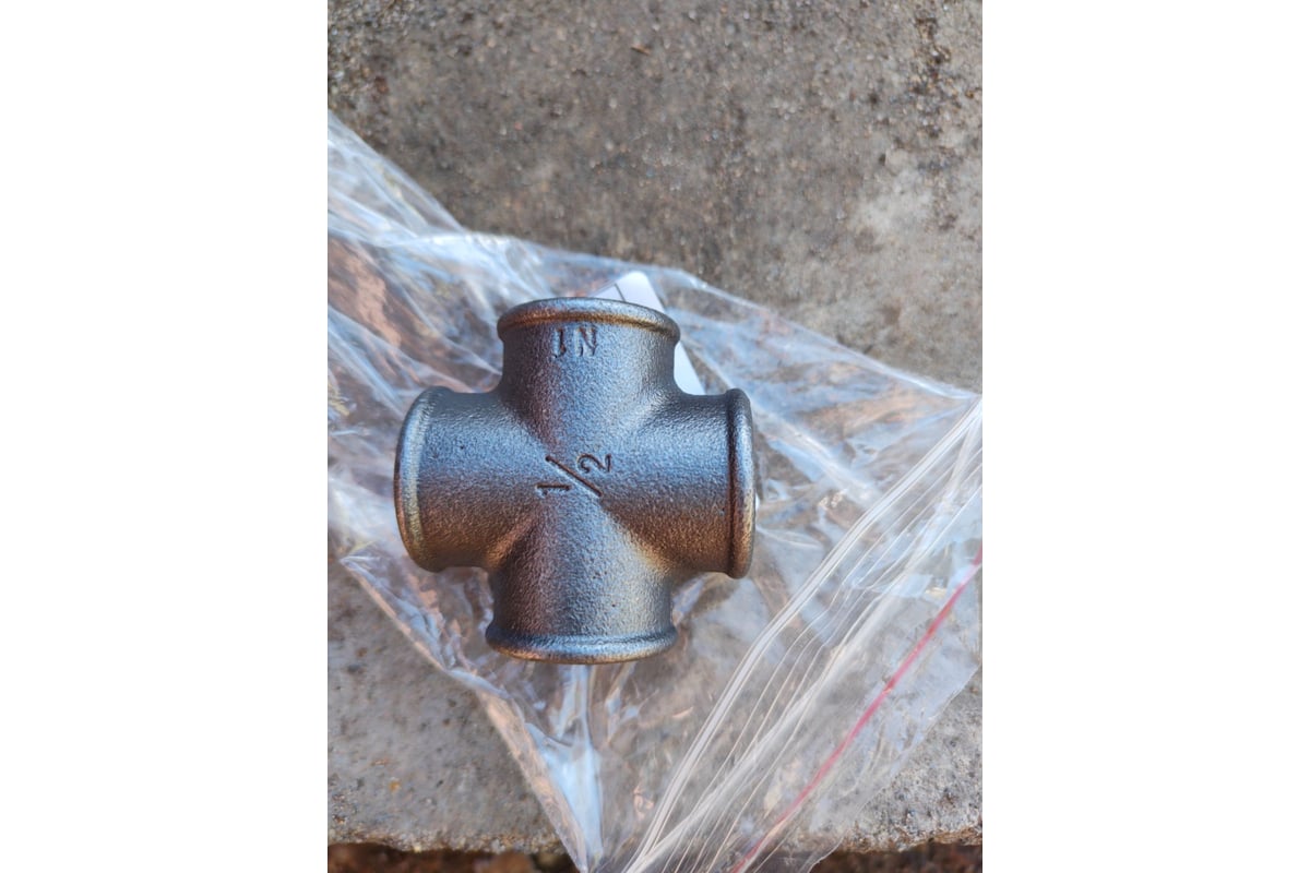 Крестовина Сантис 90 1/2" вр чугун 000743 - выгодная цена, отзывы ...