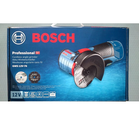 Аккумуляторная угловая шлифмашина Bosch GWS 12V-76 Professional Solo 0.601.9F2.000 36