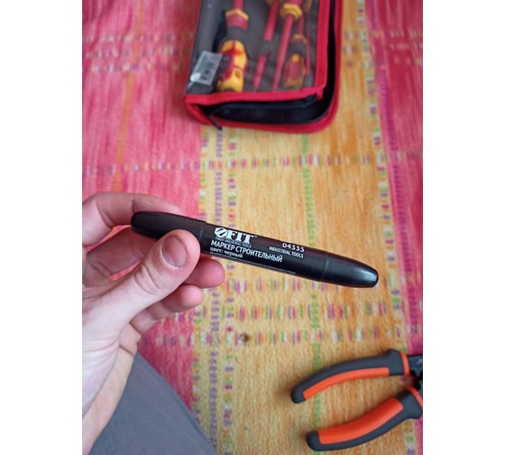 Строительный маркер FIT черный 04335 - выгодная цена, отзывы ...