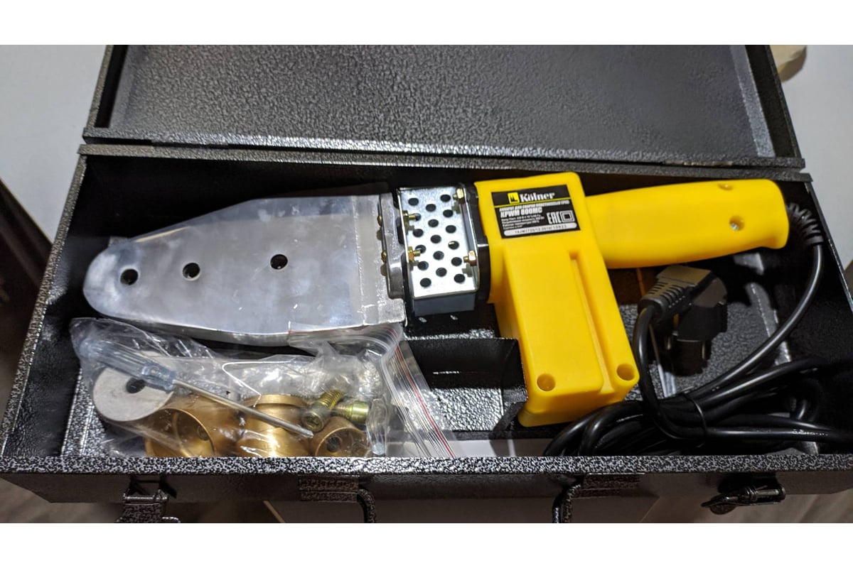 Сварочный аппарат для пластиковых труб Kolner KPWM 800 МC 8031900044 ...