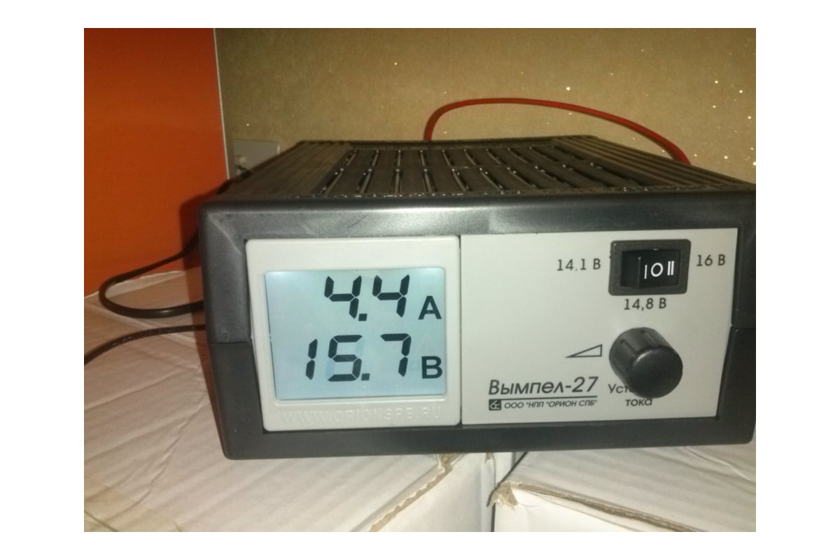 Зарядное устройство Вымпел Вымпел-27 автомат, 0-7А, 14.2/14.8/18В, ЖК ...