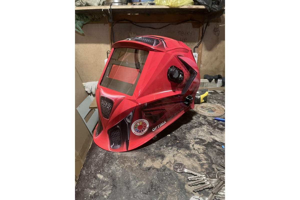 Маска сварщика Хамелеон OPTIMA TEAM 9-13 RED/IR 9-13B S FUBAG 38075 ...