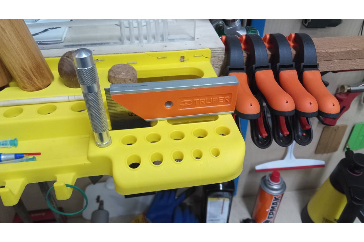 Угольник столяра TRUPER 15 см полотно из нержавеющей стали, ручка из ...