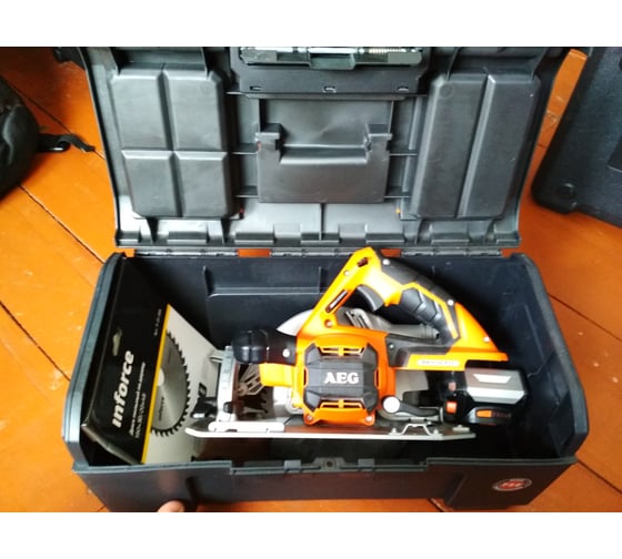 Аккумуляторная бесщеточная дисковая пила AEG BKS 18 BL-0 4935451537 16