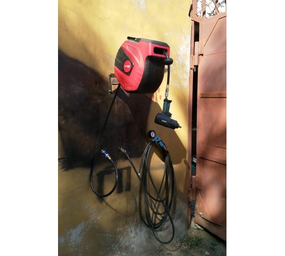 Шланг пневматический армированный PVC на катушке (15+1 м; 1/4; 20 бар ...