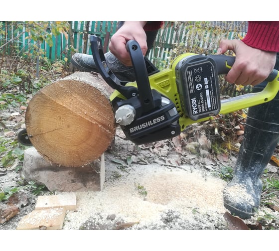 Бесщеточная аккумуляторная цепная пила Ryobi ONE+ OCS1830 5133002829 32