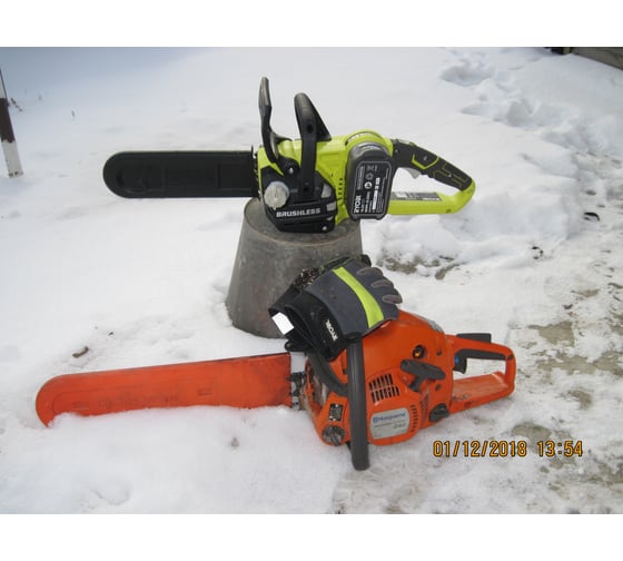Бесщеточная аккумуляторная цепная пила Ryobi ONE+ OCS1830 5133002829 27