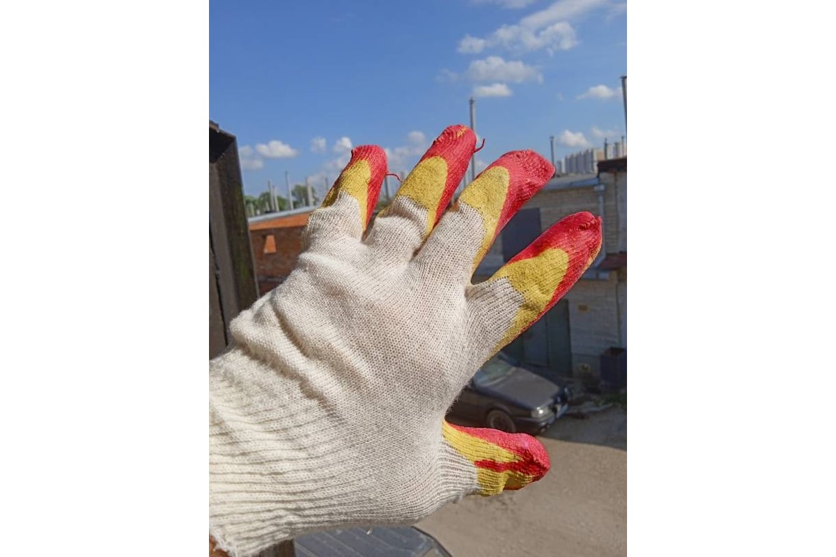 Перчатки с двойным латексным обливом Gigant 13 класс GL13 (Россия ...