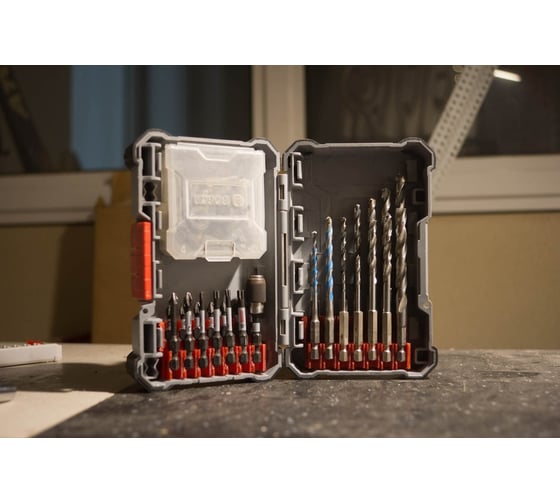 Пластиковый кейс для хранения оснастки Bosch размер L 2608522363 11