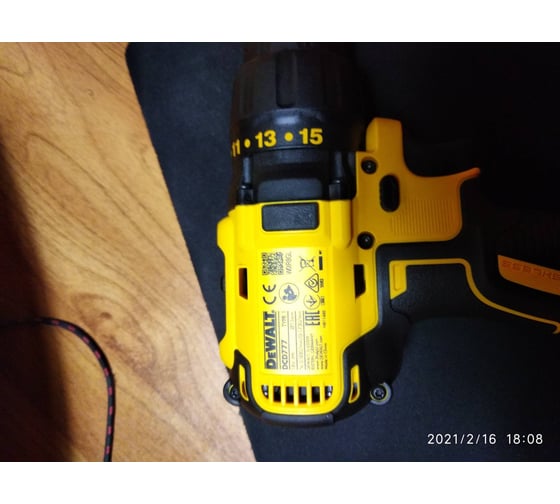 Бесщеточная дрель-шуруповерт DEWALT 18.0 В XR DCD777S2T 15