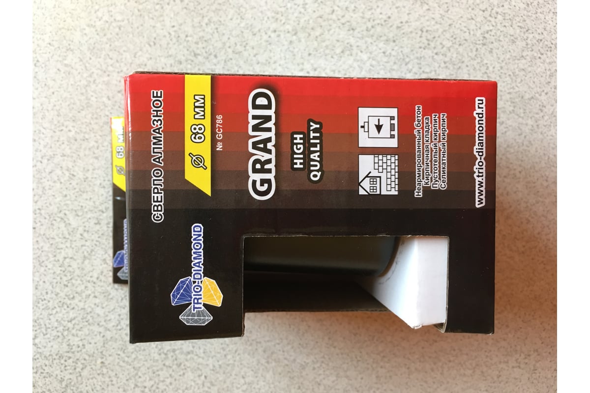 Коронка алмазная по бетону (68 мм) TRIO-DIAMOND GC786 - выгодная цена ...