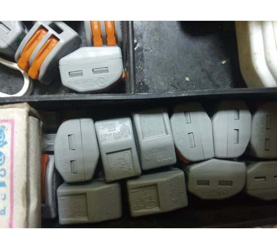 Соединительная клемма WAGO 2-х проводная 222-412 20 шт. 2530 - выгодная ...