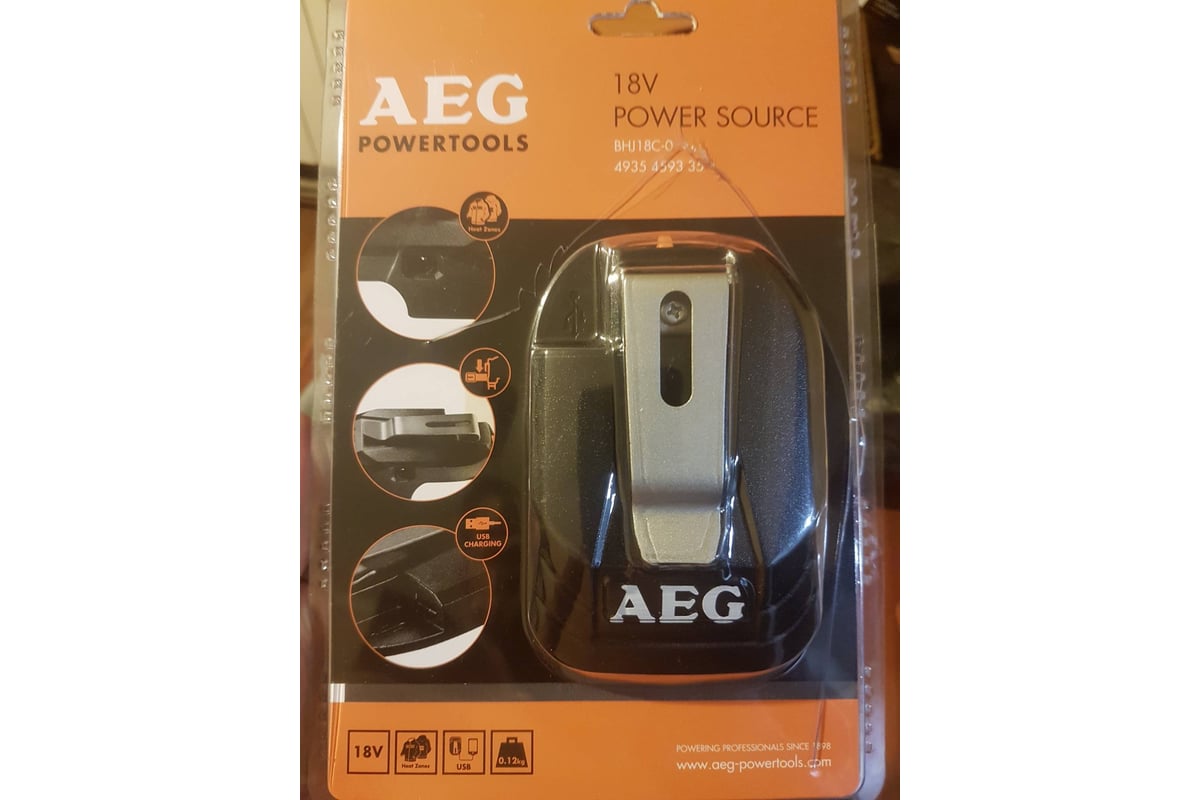 Aeg 18v power source with usb port sale