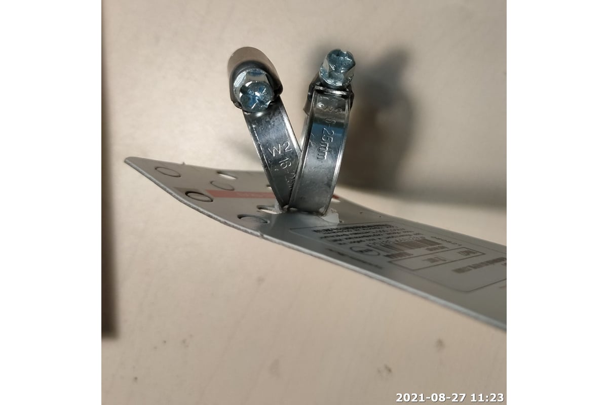 Обжимной хомут из нержавеющей стали Tech-Krep 16х27 2шт - ярлык 104044 ...