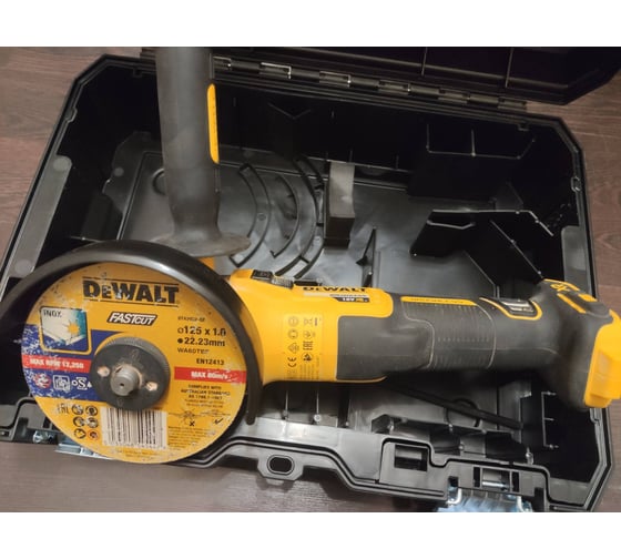 Бесщеточная угловая шлифмашина DEWALT DCG405NT 34
