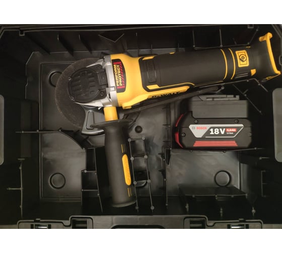 Бесщеточная угловая шлифмашина DEWALT DCG405NT 32
