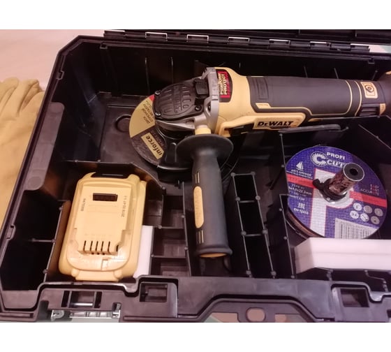 Бесщеточная угловая шлифмашина DEWALT DCG405NT 26