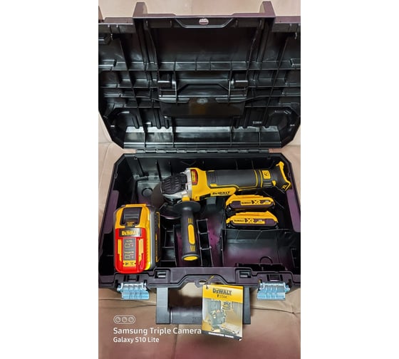 Бесщеточная угловая шлифмашина DEWALT DCG405NT 25