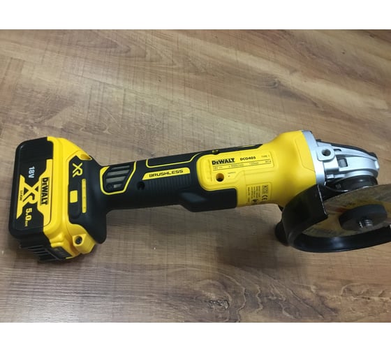 Бесщеточная угловая шлифмашина DEWALT DCG405NT 22