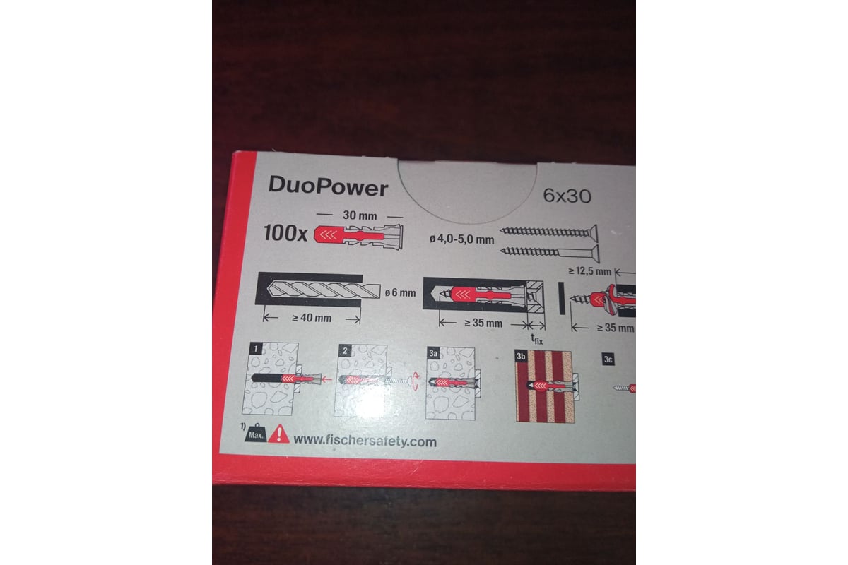 Дюбель Fischer DUOPOWER 6X30 100 шт 555006 - выгодная цена, отзывы ...