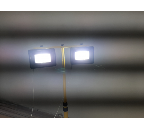 Светодиодный прожектор Wolta 5700K, 50 W SMD, IP 65, цвет серый, слим WFL-50W/06 12