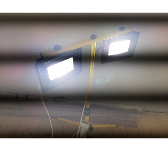 Светодиодный прожектор Wolta 5700K, 50 W SMD, IP 65, цвет серый, слим WFL-50W/06 13