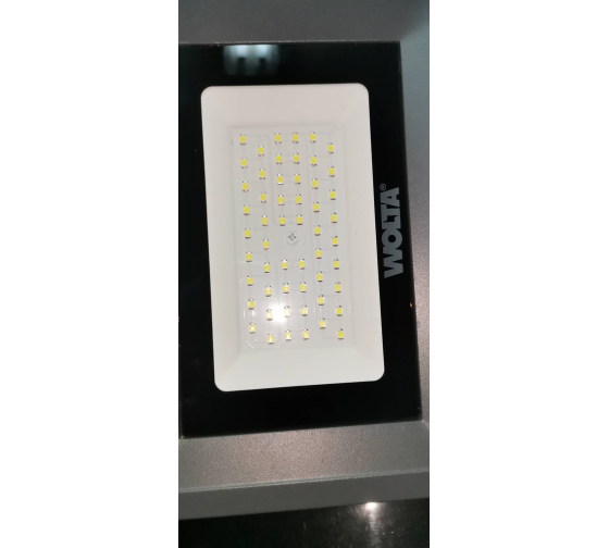 Светодиодный прожектор Wolta 5700K, 50 W SMD, IP 65, цвет серый, слим WFL-50W/06 17