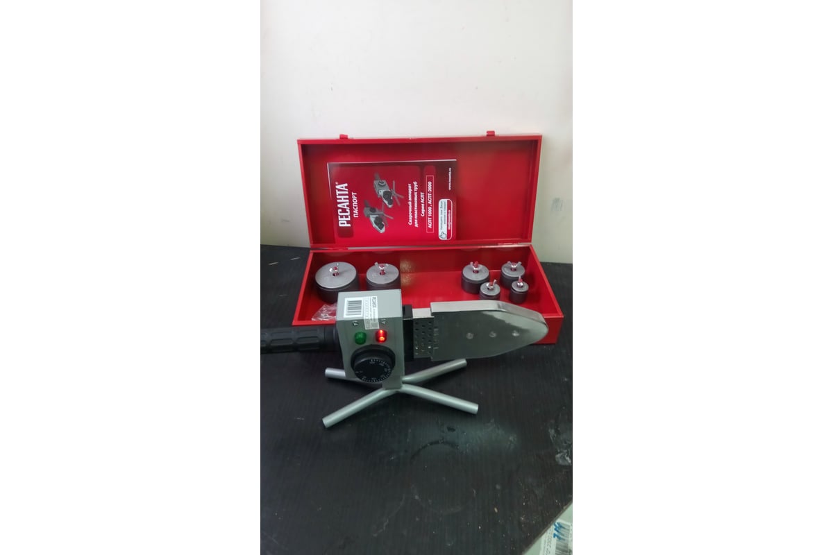 Аппарат для сварки пластиковых труб Ресанта АСПТ-1000 65/54 - выгодная ...