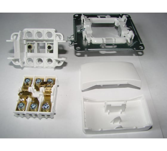 2-клавишный механизм переключателя Schneider Electric СП Glossa сх.6 10AX белый GSL000165 12