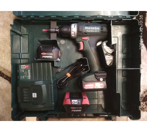 Аккумуляторная дрель-шуруповерт Metabo PowerMaxx BS 12 601036500 52