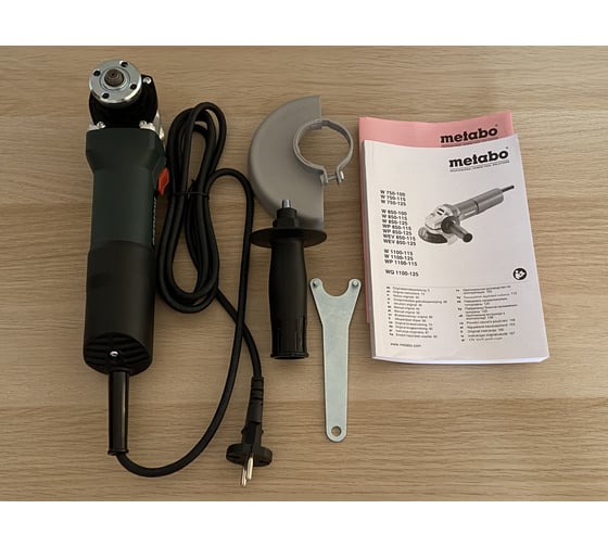 Угловая шлифовальная машина w 850 125 metabo 603608010