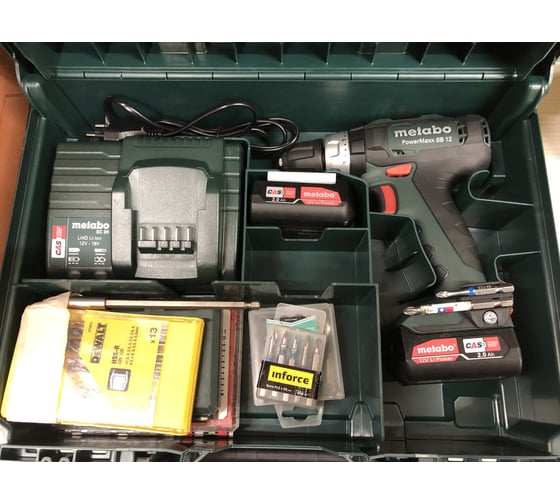 Аккумуляторная дрель-шуруповерт Metabo PowerMaxx SB 12 601076500 13