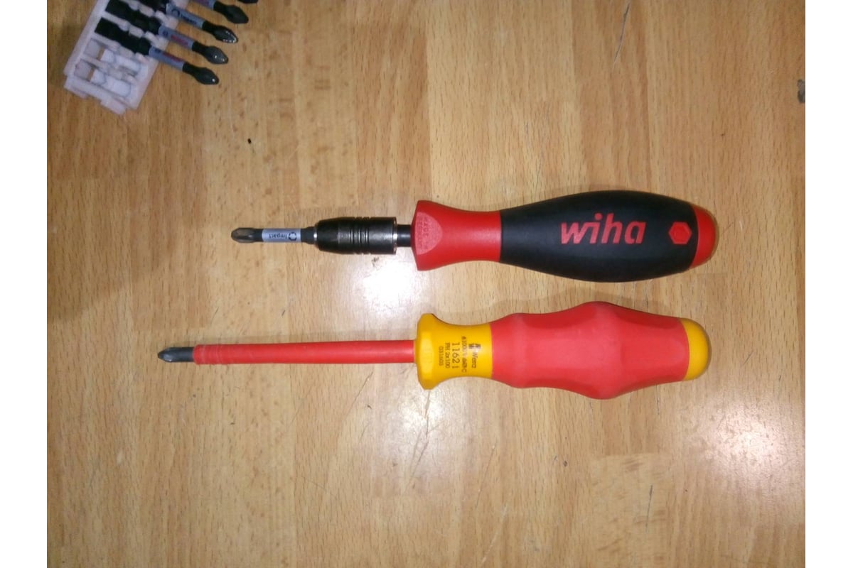 Отвертка-битодержатель Wiha SoftFinish CentroFix 1/4, 38 мм 40331 ...